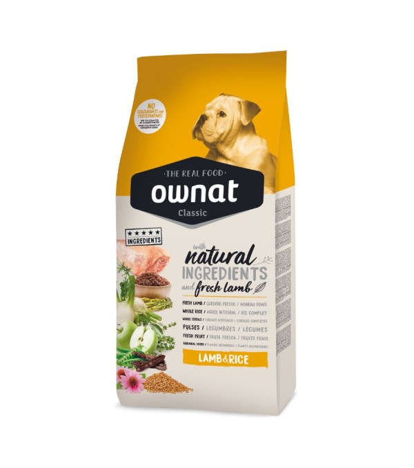 Ownat Classic Cão Adulto Borrego e Arroz
