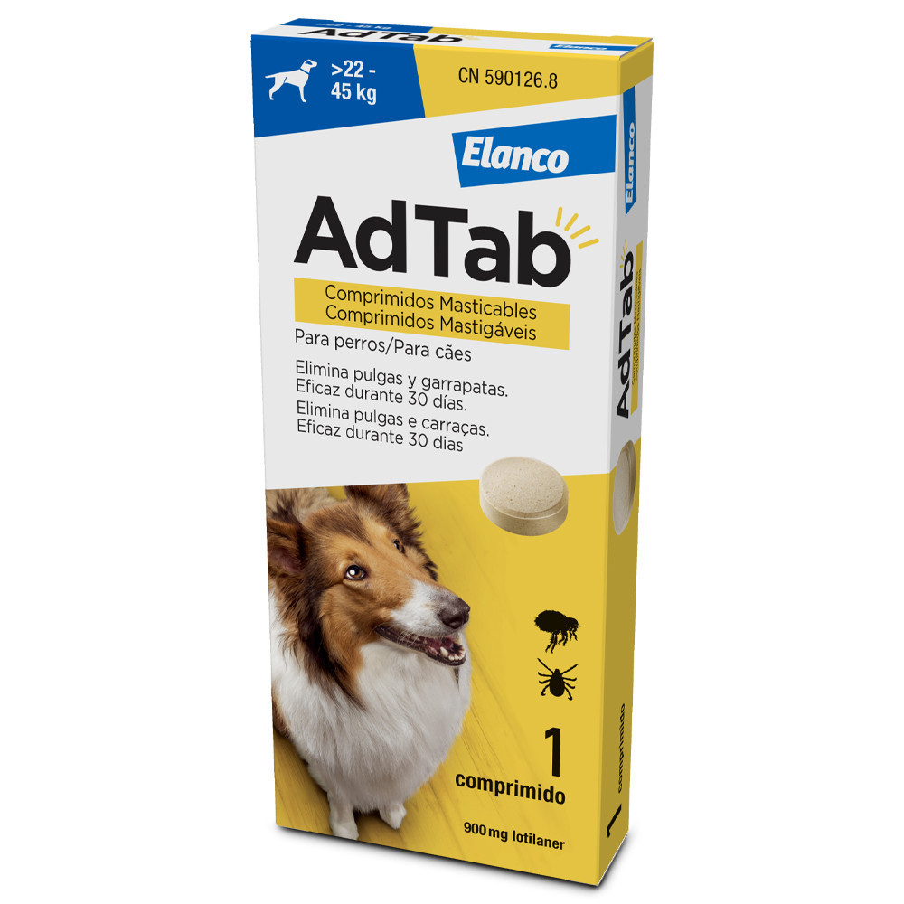 AdTab Comprimido Mastigável Cães 22 a 45kg
