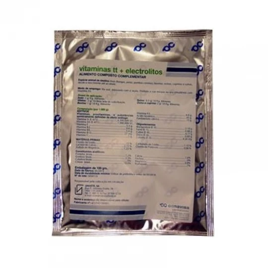 Vitaminas TT + Electrólitos Pó