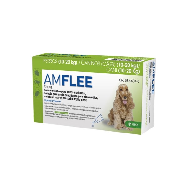 Amflee Spot On Pipetas Cão 10 - 20kg