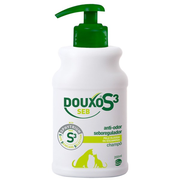 Douxo S3 Seb Champô para Dermatites Cães e Gatos