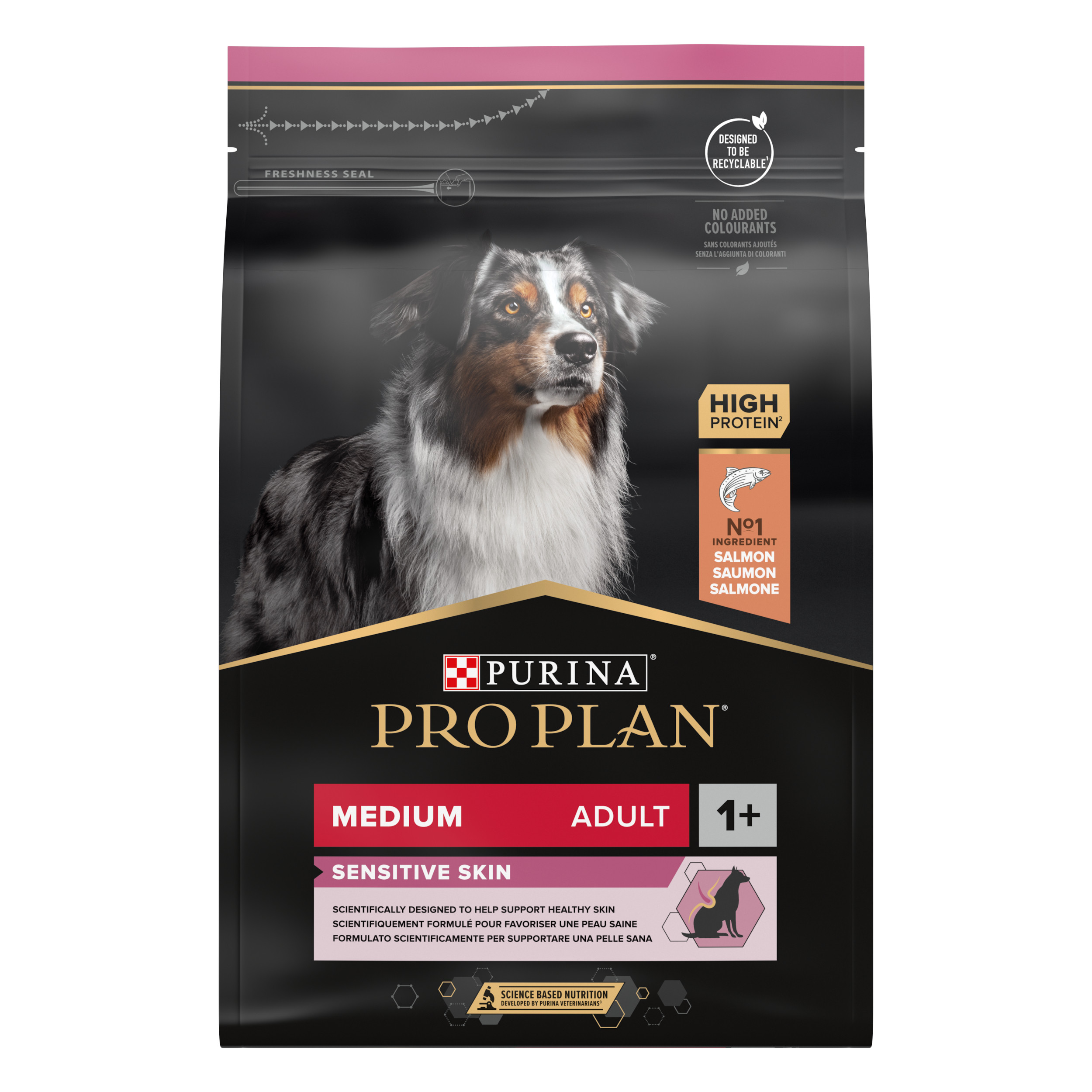 Pro Plan Sensitive Skin Medium Adult Salmão - Image 2