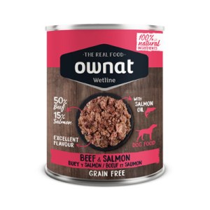 Ownat Wetline Cão Adulto Bife e Salmão - Image 1