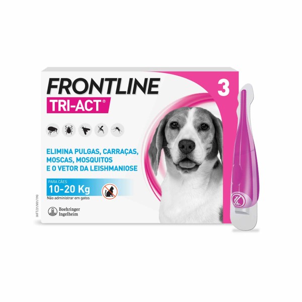 Frontline Tri-Act Cão M 10 - 20kg
