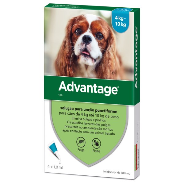 Advantage Pipetas Cão 4 - 10kg