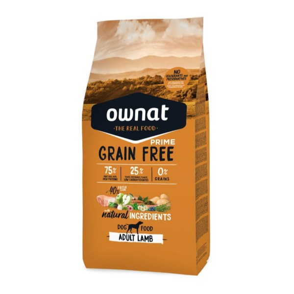 Ownat Prime Grain Free Cão Adulto Cordeiro