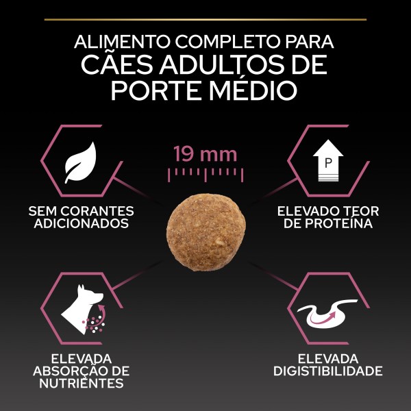 Pro Plan Sensitive Skin Medium Adult Salmão