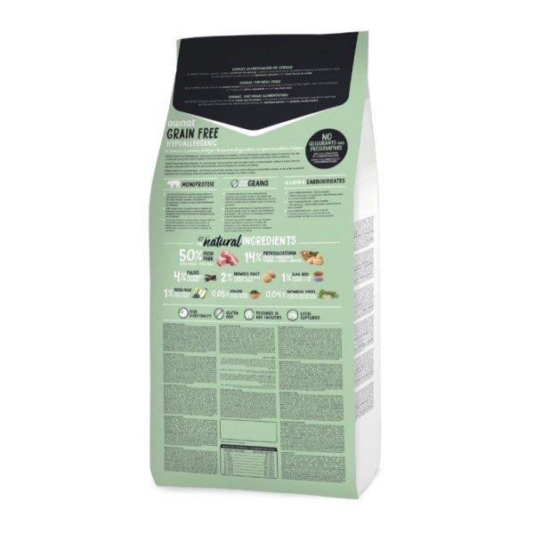Ownat Grain Free Hipoalargénico Cão Adulto Porco