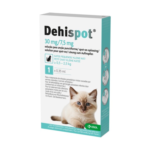 KRKA Dehispot Desparasitante Interno Gato 0.5 - 2.5kg