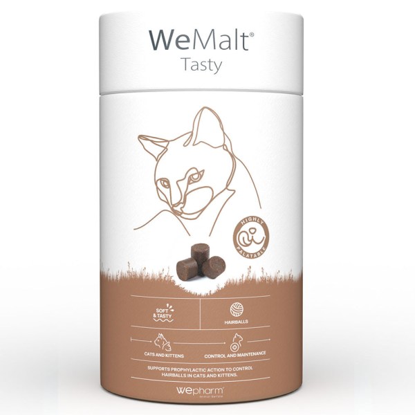 WeMalt Tasty Alimento complementar Bolas de Pelo Gatos