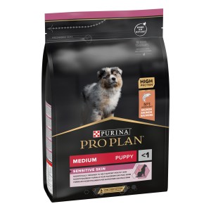 Pro Plan Sensitive Skin Medium Puppy Salmão - Image 1