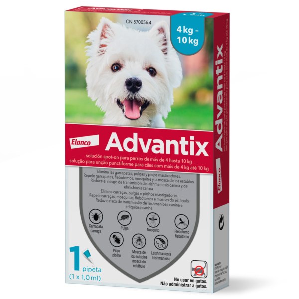 Advantix Pipetas Cão 4 - 10kg