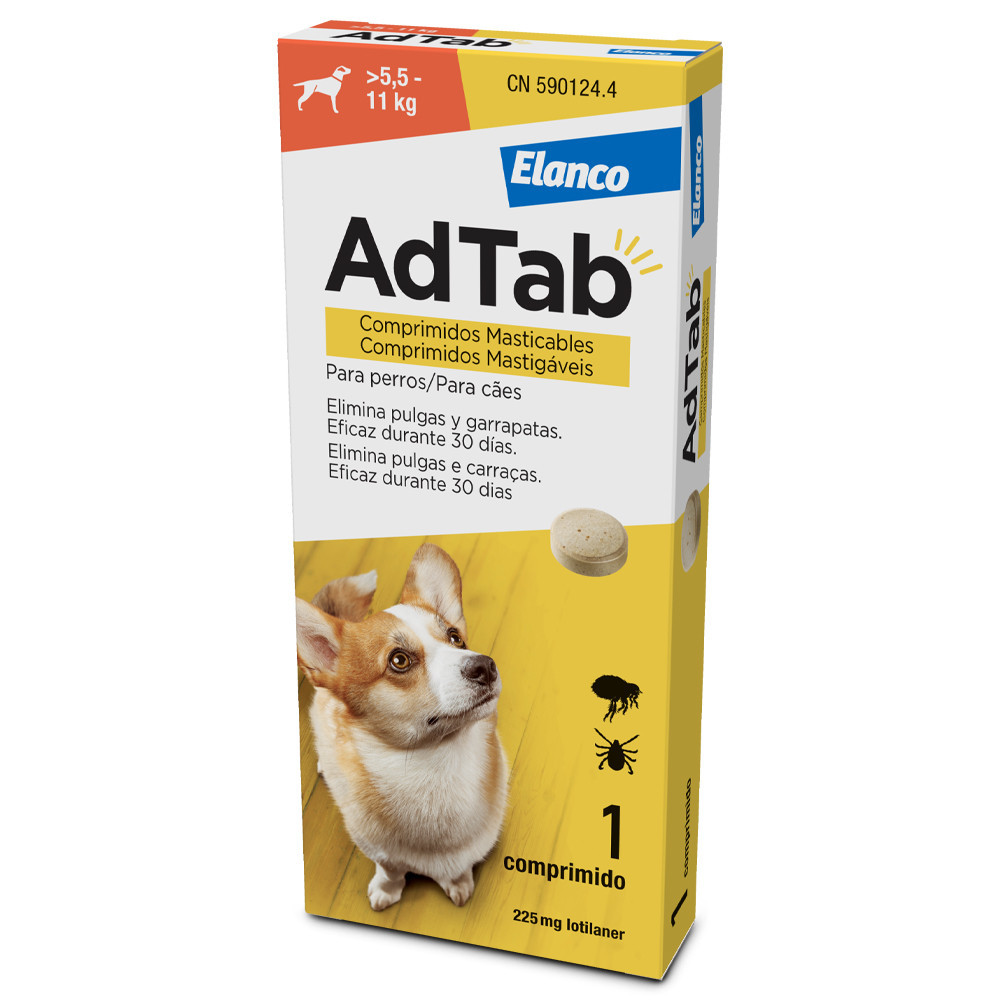 AdTab Comprimido Mastigável Cães 5.5 - 11kg