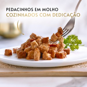 Gourmet Gold Pedacinhos em Molho Salmão e Frango - Image 5
