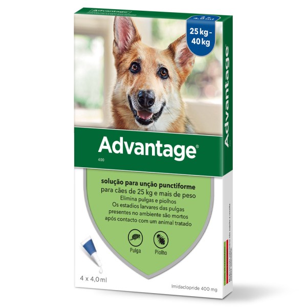 Advantage Pipetas Cão 25 - 40kg