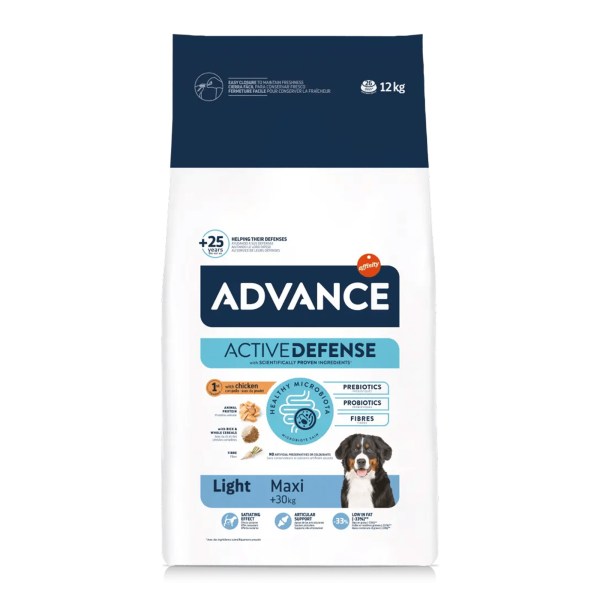 Advance Cão Maxi Light Adulto Frango e Arroz