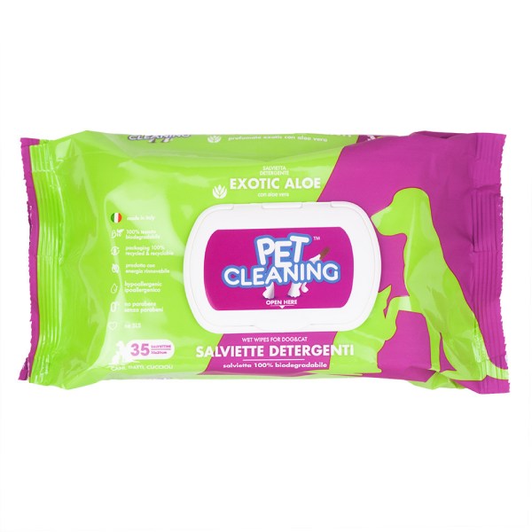Pet Cleaning Toalhetes Húmidos Exotic Aloe