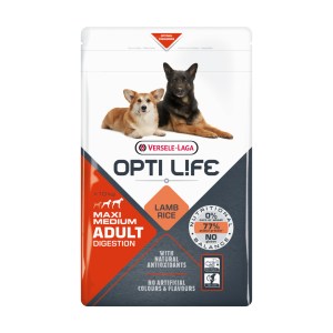 Opti Life Cão Adulto Medium and Maxi Digestion Cordeiro - Image 1
